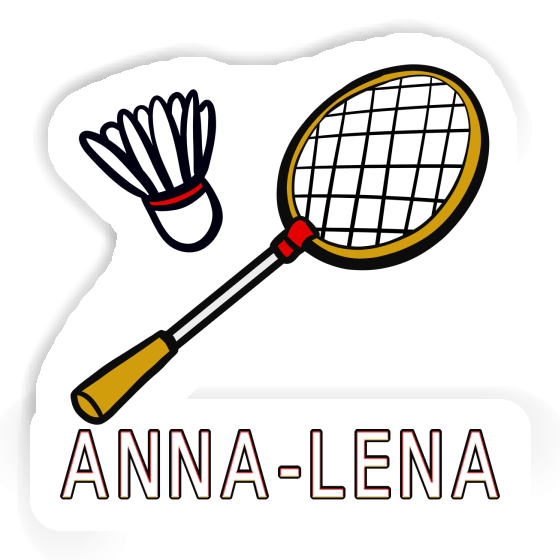 Anna-lena Aufkleber Badmintonschläger Image