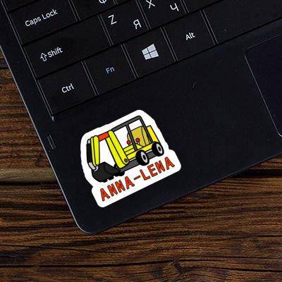Sticker Anna-lena Minibagger Laptop Image
