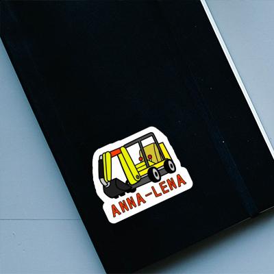 Sticker Anna-lena Minibagger Notebook Image