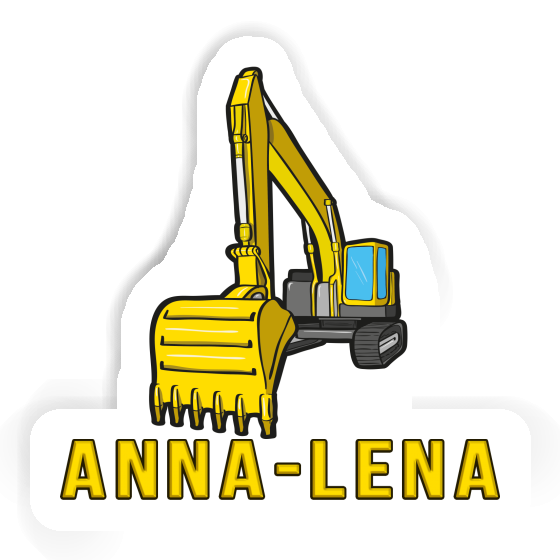 Sticker Excavator Anna-lena Laptop Image