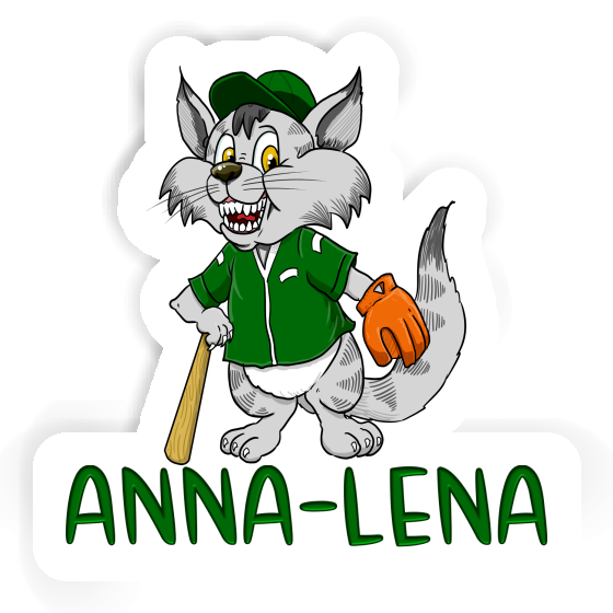 Anna-lena Autocollant Chat de baseball Image