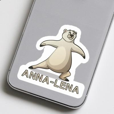 Sticker Anna-lena Yoga Bear Image