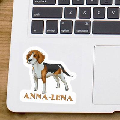 Anna-lena Autocollant Beagle Gift package Image