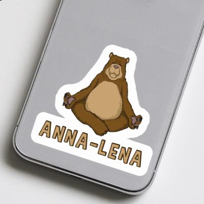 Sticker Anna-lena Yoga Bear Notebook Image