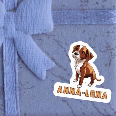 Boxer Dog Sticker Anna-lena Notebook Image