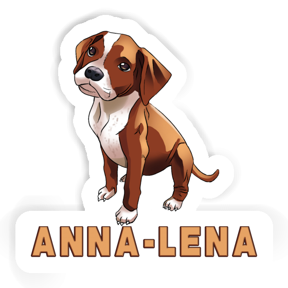 Boxer Dog Sticker Anna-lena Notebook Image