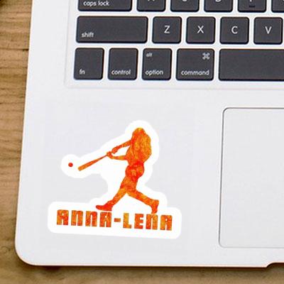 Sticker Anna-lena Baseball Player Notebook Image