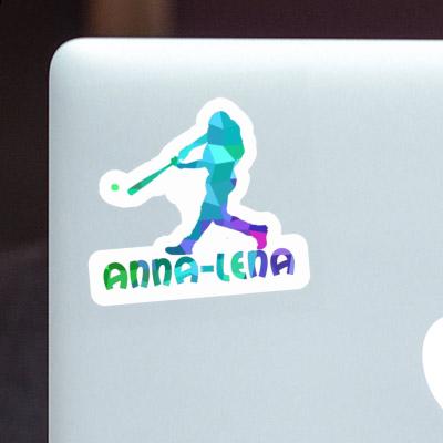 Sticker Baseballspieler Anna-lena Laptop Image