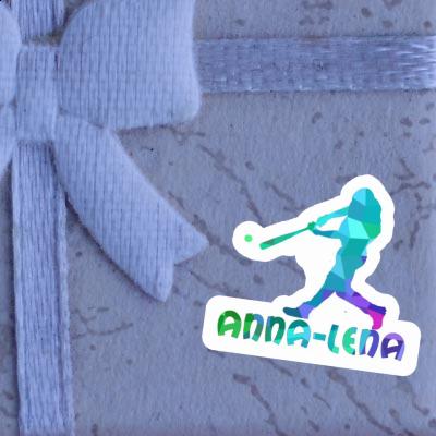 Sticker Baseball Player Anna-lena Notebook Image