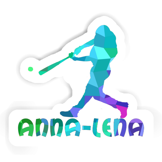Anna-lena Autocollant Joueur de baseball Laptop Image