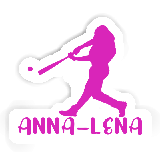 Baseball Player Sticker Anna-lena Laptop Image