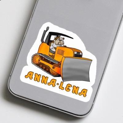 Sticker Anna-lena Bulldozer Notebook Image