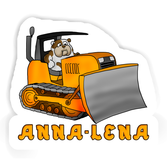 Bulldozer Autocollant Anna-lena Notebook Image