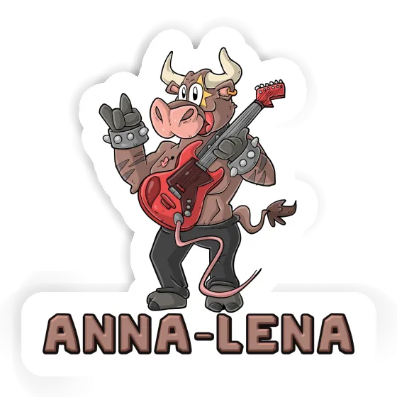 Guitariste Autocollant Anna-lena Laptop Image