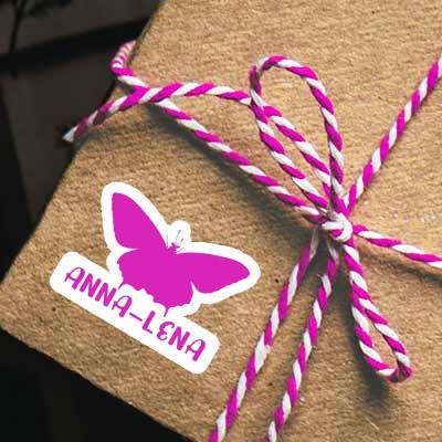 Anna-lena Sticker Schmetterling Notebook Image