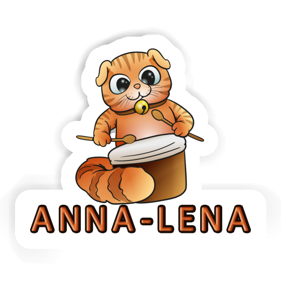 Sticker Drummer Cat Anna-lena Gift package Image