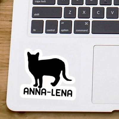 Sticker Katze Anna-lena Laptop Image