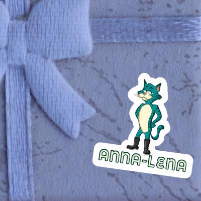 Sticker Standing Cat Anna-lena Notebook Image