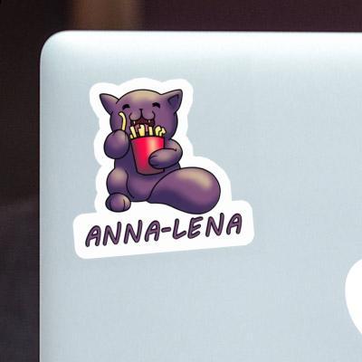 Sticker Anna-lena Pommes-Katze Notebook Image