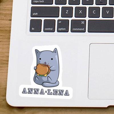 Sticker Hamburger-Katze Anna-lena Laptop Image