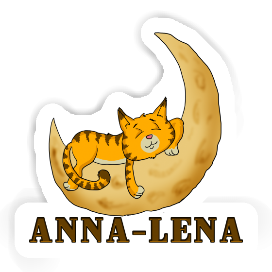 Sticker Anna-lena Sleeping Cat Notebook Image