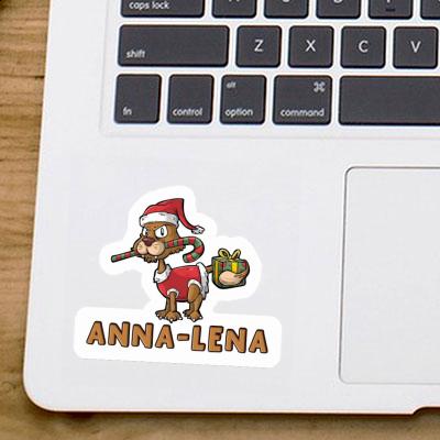 Sticker Weihnachtskatze Anna-lena Notebook Image