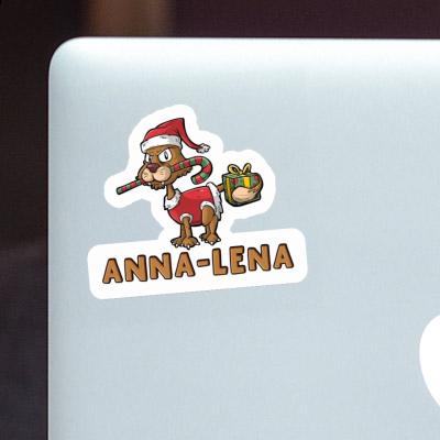 Sticker Anna-lena Christmas Cat Notebook Image