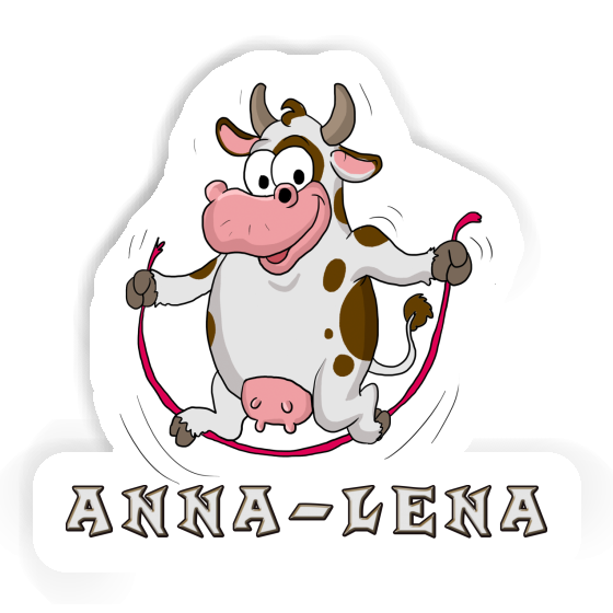 Anna-lena Aufkleber Fitness-Kuh Notebook Image