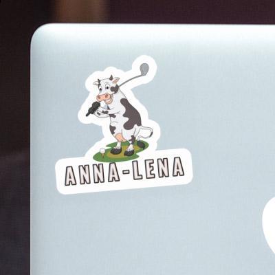 Sticker Golf Cow Anna-lena Laptop Image