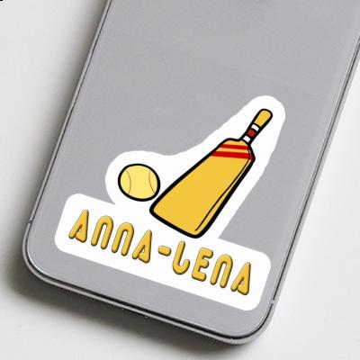 Anna-lena Sticker Cricket Bat Notebook Image