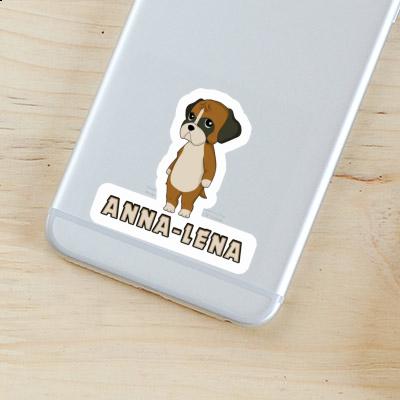 Sticker Anna-lena German Boxer Image