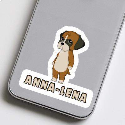 Anna-lena Autocollant German Boxer Gift package Image