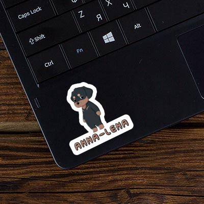 Anna-lena Sticker Rottweiler Laptop Image