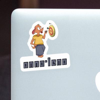 Sticker Anna-lena Darts Player Laptop Image