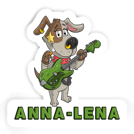 Sticker Anna-lena Guitarist Notebook Image