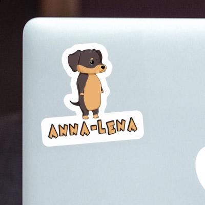 Sticker Dackel Anna-lena Laptop Image