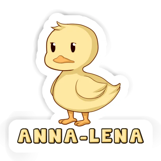Sticker Anna-lena Ente Laptop Image