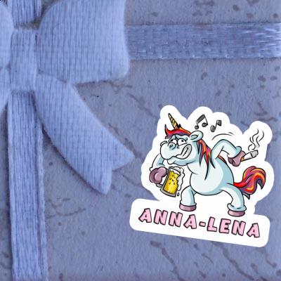 Sticker Anna-lena Unicorn Notebook Image