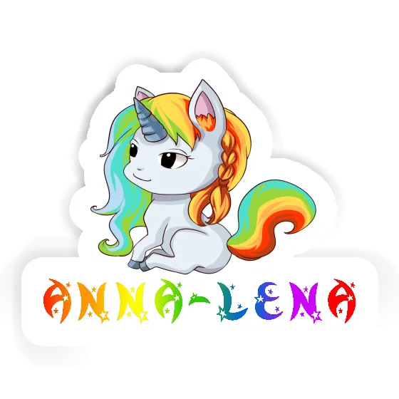 Unicorn Sticker Anna-lena Notebook Image