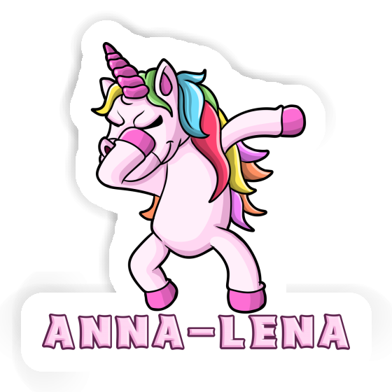 Sticker Dabbing Unicorn Anna-lena Laptop Image