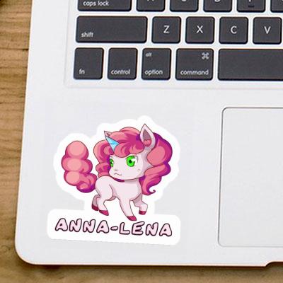 Anna-lena Sticker Unicorn Laptop Image