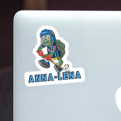 Sticker Anna-lena Hockey Player Laptop Image