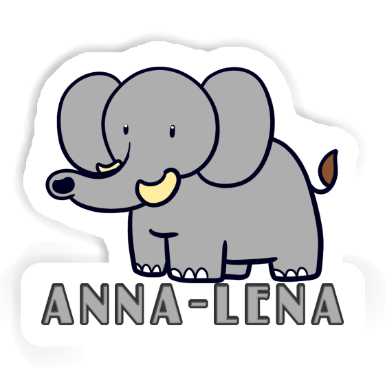 Anna-lena Sticker Elefant Notebook Image