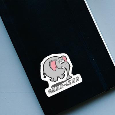 Elefant Sticker Anna-lena Notebook Image