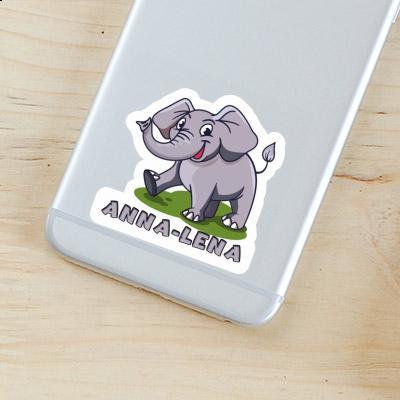 Aufkleber Anna-lena Elefant Laptop Image
