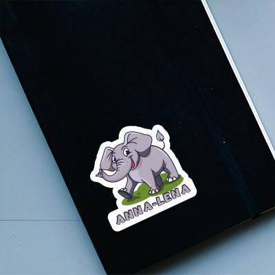 Aufkleber Anna-lena Elefant Notebook Image