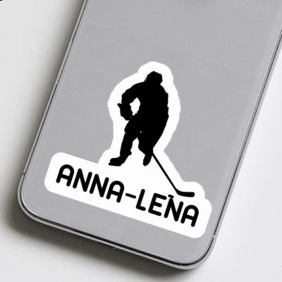 Sticker Anna-lena Hockey Player Laptop Image