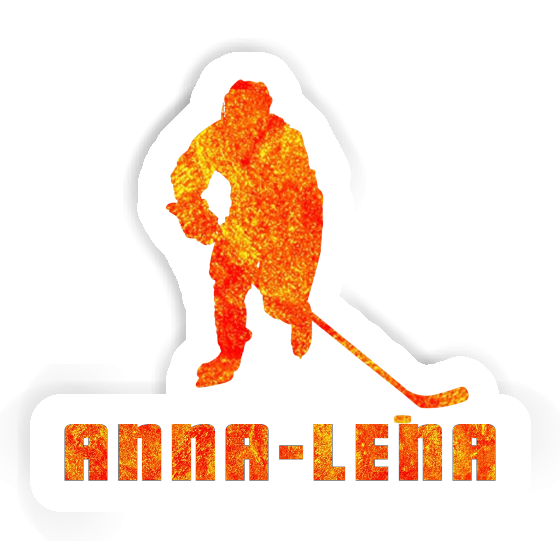 Anna-lena Autocollant Joueur de hockey Notebook Image