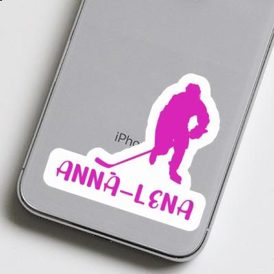 Hockey Player Sticker Anna-lena Notebook Image