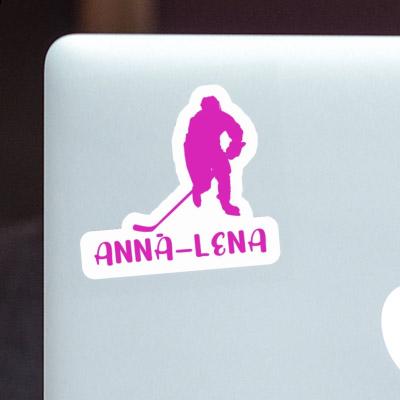 Hockey Player Sticker Anna-lena Notebook Image